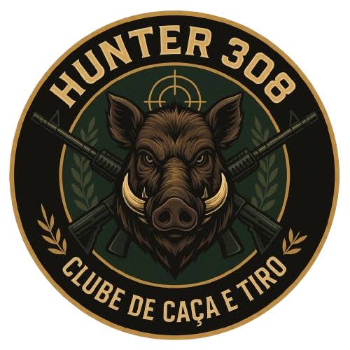Logotipo Clube Hunter 308, Clube de Caça e Tiro